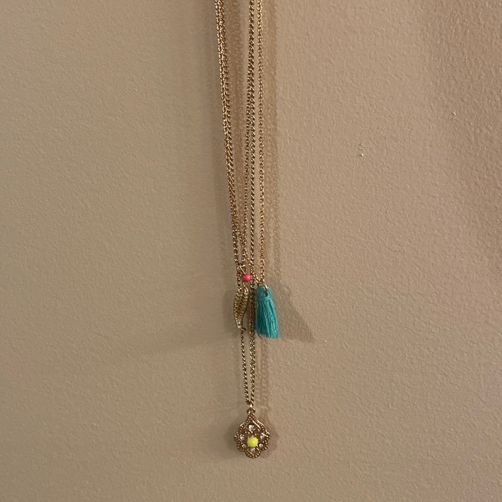 Long 3 chain Necklace